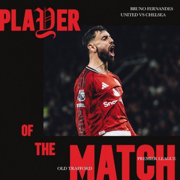 打入曼联生涯第100球,B费当选曼联2-1切尔西队内最佳球员 打入曼联生涯第100球,B费当选曼联2-1切尔西队内最佳球员