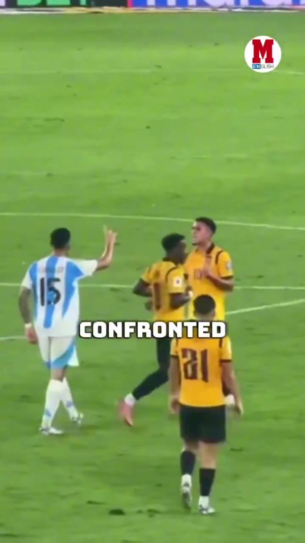 互怼！冈萨雷斯指向世界杯赛  第一名  徽章，派斯以1-0手势回应