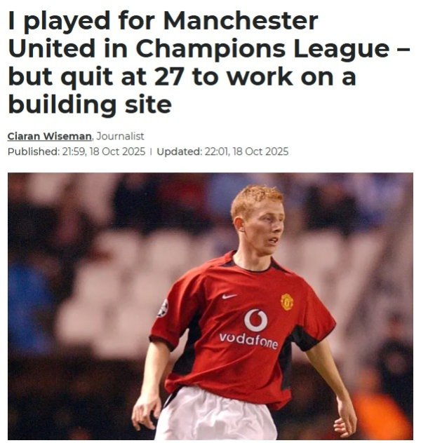 27岁退役成为建筑工!曼联旧将罗什:工友问曼联的事,我不太想说 27岁退役成为建筑工!曼联旧将罗什:工友问曼联的事,我不太想说