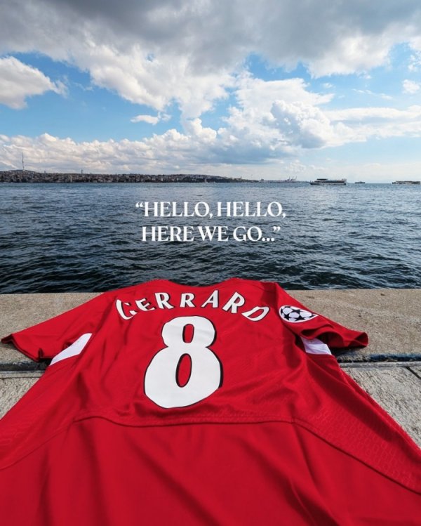 奇迹之夜！利物浦官推晒杰拉德运动活动    服  ，纪念时隔20年重返伊斯坦布尔