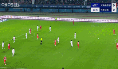 河南1-0领跑  亚泰！纳萨里奥高难度停球撩射破门，迈达纳送助功